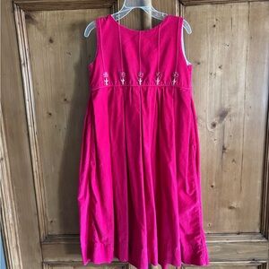 Strasburg Bright Pink Embroidered Dress